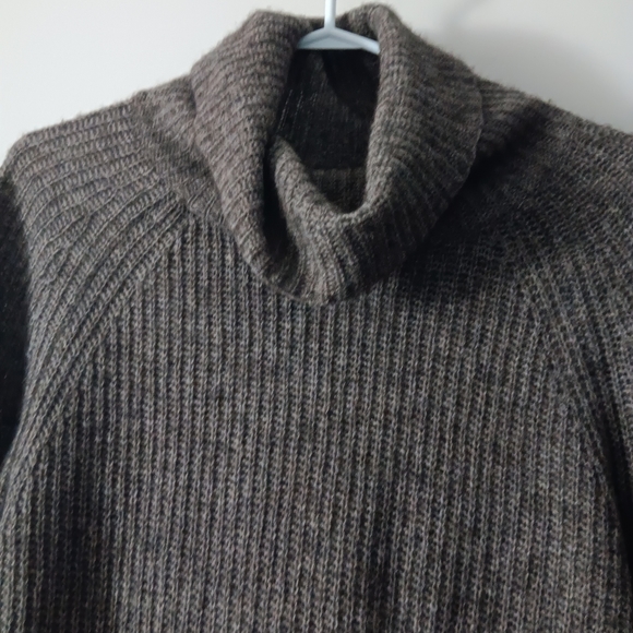 EILEEN FISHER Heather Brown Yak & Wool Sweater Mini Dress Tunic S - Picture 2 of 5